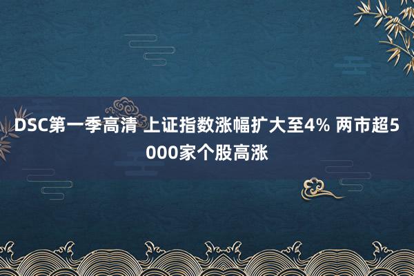 DSC第一季高清 上证指数涨幅扩大至4% 两市超5000家个股高涨