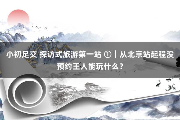 小初足交 探访式旅游第一站 ①｜从北京站起程没预约王人能玩什么？