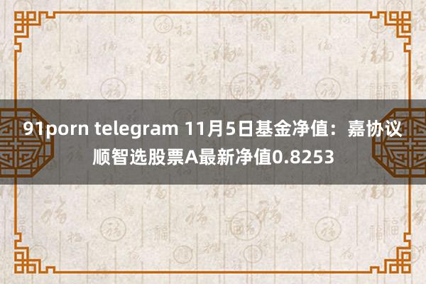 91porn telegram 11月5日基金净值：嘉协议顺智选股票A最新净值0.8253