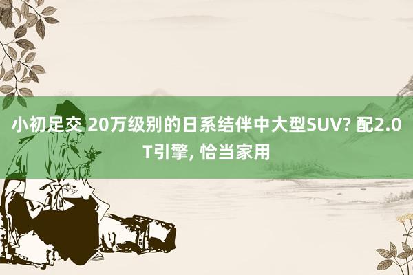 小初足交 20万级别的日系结伴中大型SUV? 配2.0T引擎， 恰当家用