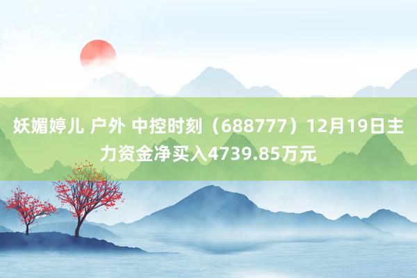 妖媚婷儿 户外 中控时刻（688777）12月19日主力资金净买入4739.85万元