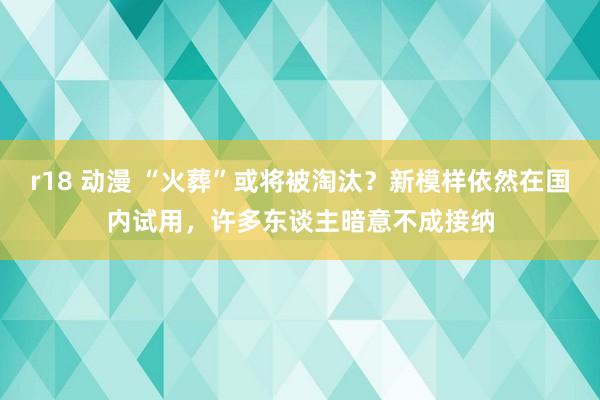 r18 动漫 “火葬”或将被淘汰？新模样依然在国内试用，许多东谈主暗意不成接纳