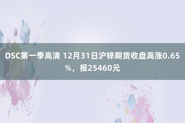 DSC第一季高清 12月31日沪锌期货收盘高涨0.65%，报25460元