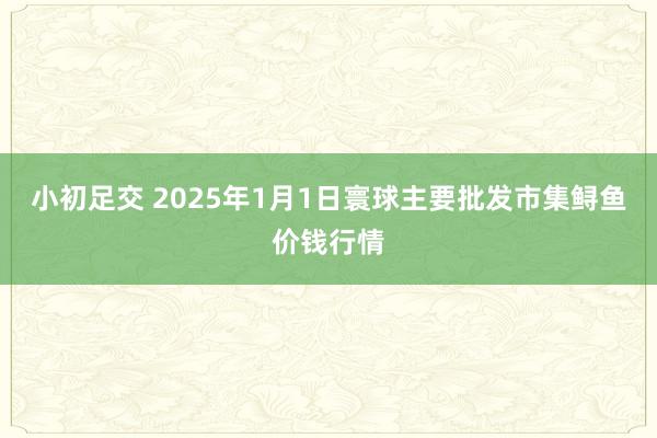 小初足交 2025年1月1日寰球主要批发市集鲟鱼价钱行情