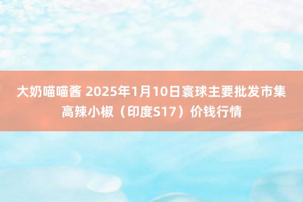 大奶喵喵酱 2025年1月10日寰球主要批发市集高辣小椒（印度S17）价钱行情